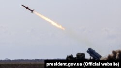 Испытания украинского комплекса "Нептун"