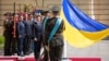 Во время церемонии представления президенту Владимиру Зеленскому командующих видов Вооруженных сил Украины и руководителей силовых ведомств. Киев, 20 мая 2019 года